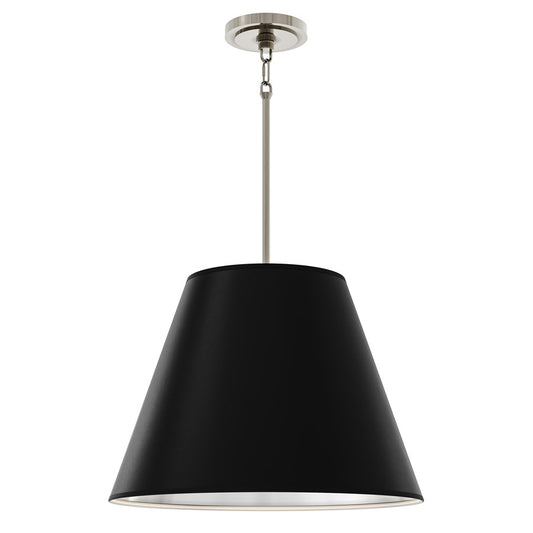 Robert Abbey Janet 4 Lt Pendant, Nickel/Obsidian/Silver - S495MOS