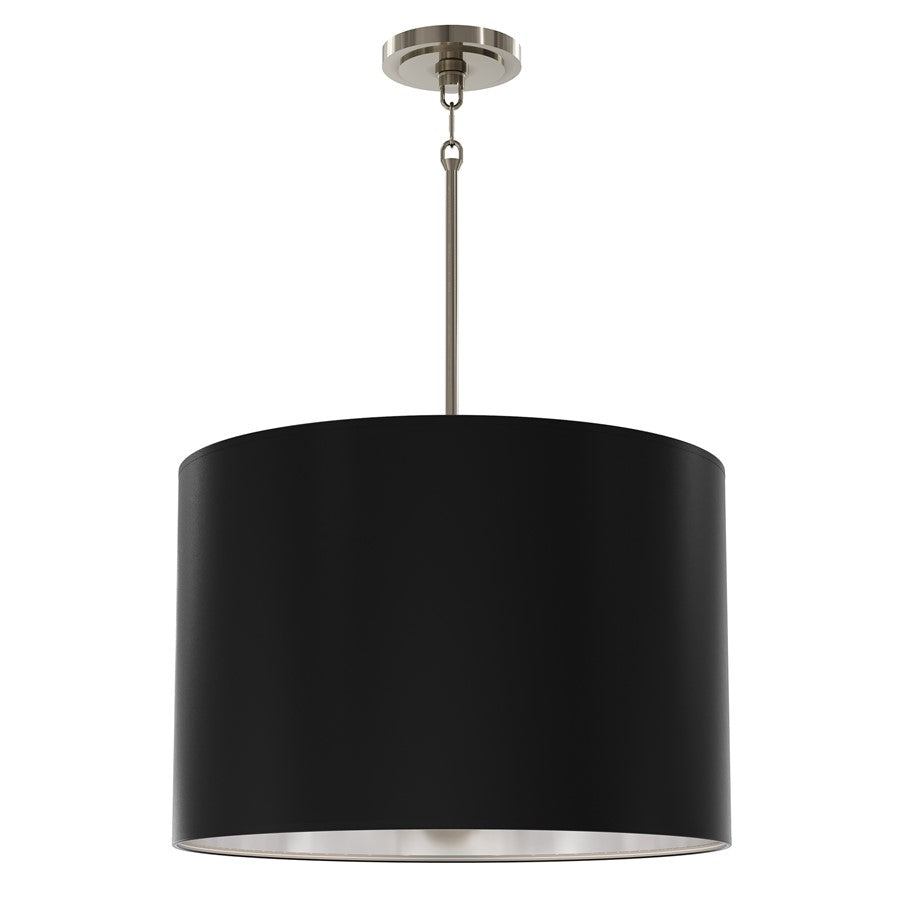 Robert Abbey Jack 4 Lt Pendant, Nickel/Obsidian/Silver - S496MOS