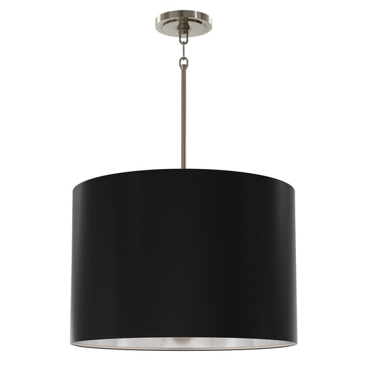 Robert Abbey Jack 4 Lt Pendant, Nickel/Obsidian/Silver - S496MOS