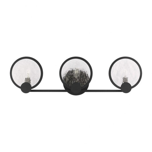 Generation Lighting Cooper 3 Light Sconce, Midnight Black - 4001903-112
