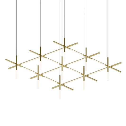 Sonneman Labyrinth 1 Light Pendant, Brass - 2105-14