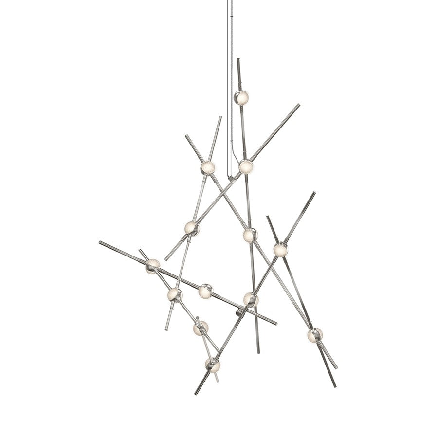 Sonneman Constellation 13 Light Pendant/27K, Satin Nickel - 2151-13C-27-J20