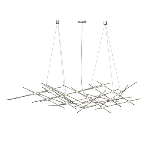 Sonneman Constellation 25 Light Pendant/27K, Satin Nickel