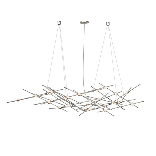 Sonneman Constellation 25 Light Pendant/Warm, Satin Nickel