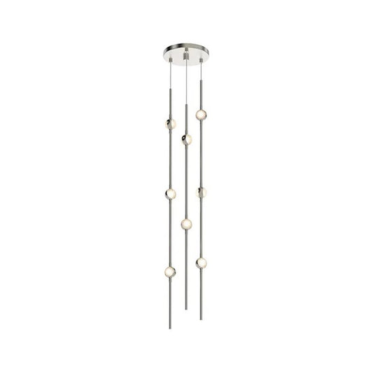 Sonneman Constellation 8 Light 34" Pendant, Satin Nickel - 2161-13C-S-J20
