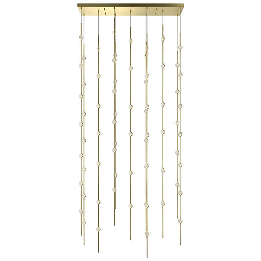 Sonneman Constellation 69 Light Pendant, Satin Brass