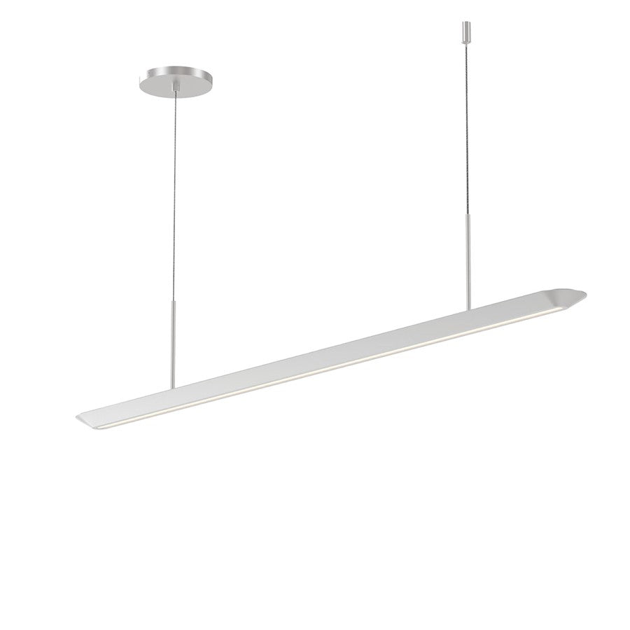 Sonneman Glide 2Lt Pendant, Bright Satin Aluminum/Satin Aluminum - 2352-16-J20