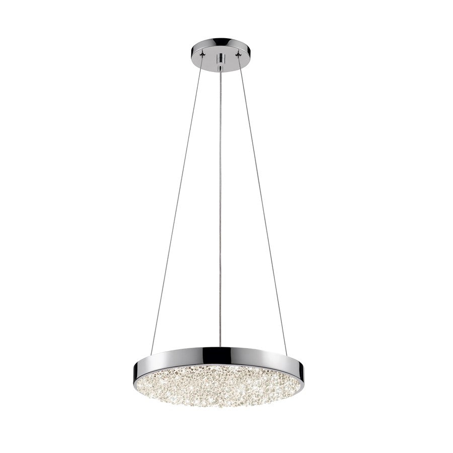 Sonneman Dazzle 1 Light LED Pendant, Polished Chrome/Clear - 2565-01-J20