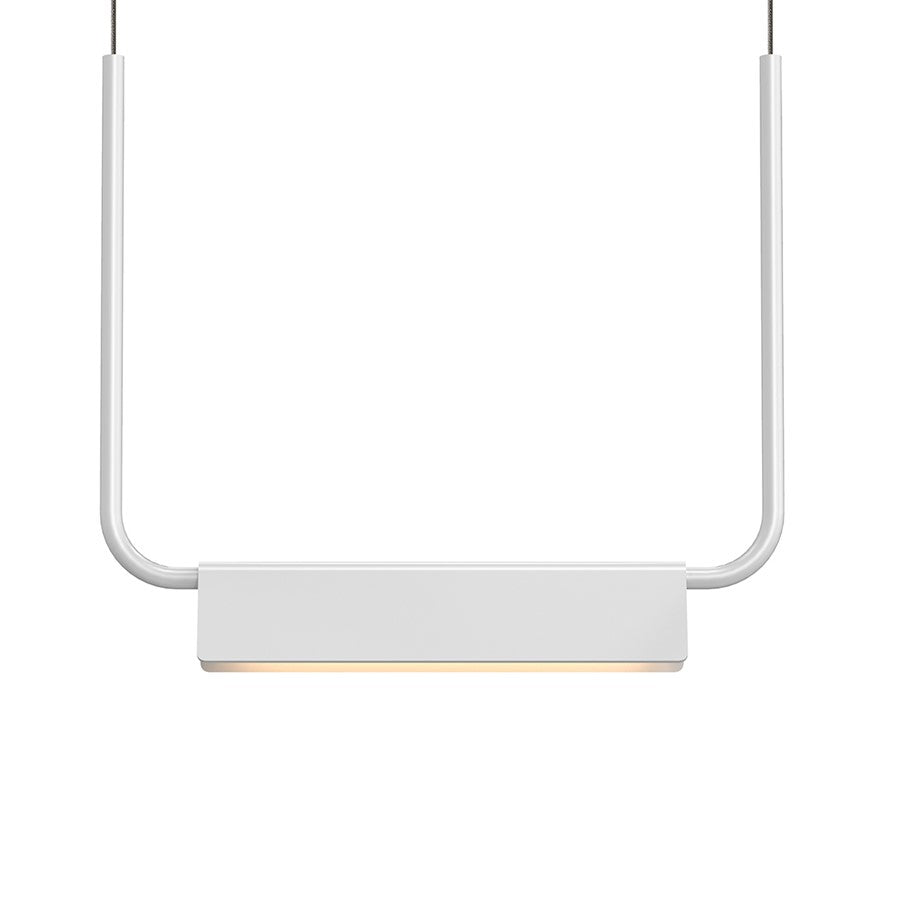 Sonneman Morii 1 Light 15" LED Pendant, White/Satin White - 2837-03-J20