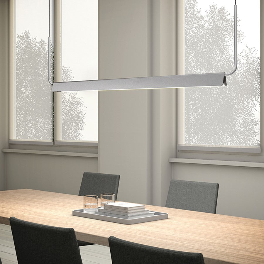 Sonneman Morii 1 Light 15" LED Pendant, White/Satin White