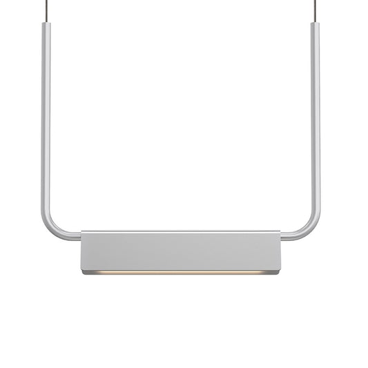 Sonneman Morii 1Lt Pendant, Bright Satin Aluminum/Satin Aluminum - 2837-16-J20