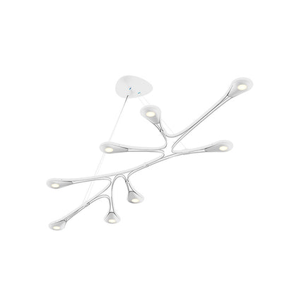 Sonneman Abstraction 8 Light 54" LED Pendant, White/Satin White - 3272-03-J20