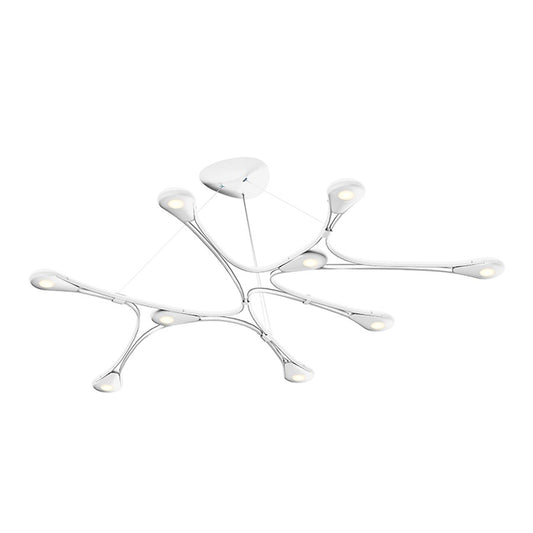 Sonneman Abstraction 9 Light 40" LED Pendant, Satin White/White - 3274-03-J20