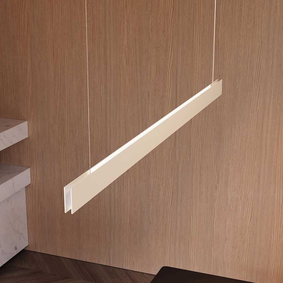 4' 2-Sided Pendant, Textured White