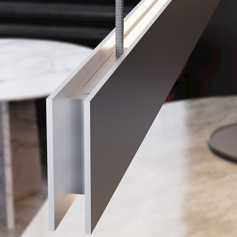 8' 2-Sided Pendant, Natural Anodized