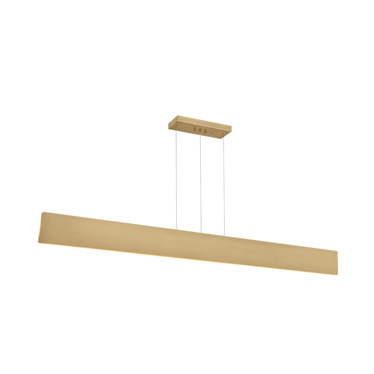 Sonneman Maxwell 72in Linear Pendant | Brutalist Modern Brass and Claddon Match Silicone | Kitchen Island & Dining Room | Model 7678-39-MB