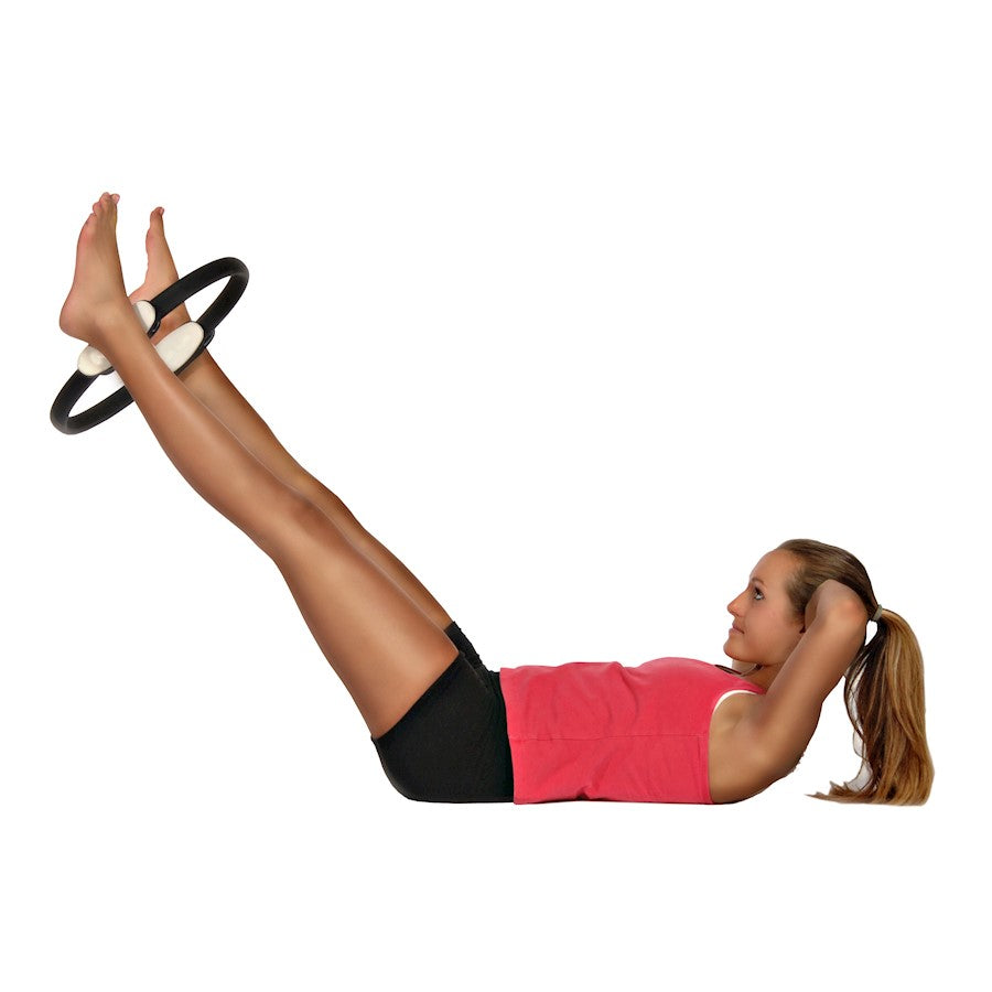 Stamina AeroPilates Magic Circle with Workout DVD | 14.75in Resistance Ring for Inner Thighs, Arms & Chest | Home Pilates & Travel | Model 05-0020D