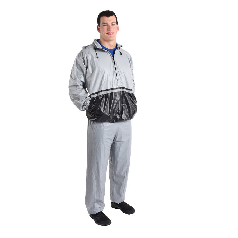 Stamina Deluxe Sauna Suit Extra Large/XX Large | PVC Water Weight Loss Suit | Cardio & Weight Training | Fits Waist 23-32 in | Model 05-0414