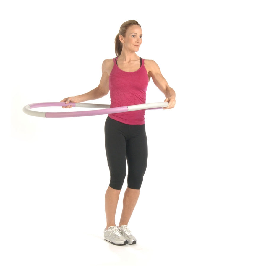 Stamina 2.5lb Fitness Hoop 39.5in | Weighted Core & Waist Workout | Cardio & Toning at Home | 39.5 in Diameter | Model 05-0714R