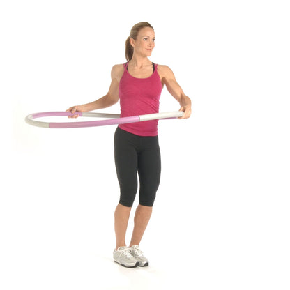 Stamina 2.5lb Fitness Hoop 39.5in | Weighted Core & Waist Workout | Cardio & Toning at Home | 39.5 in Diameter | Model 05-0714R