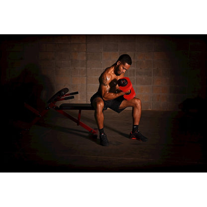 Stamina X Versa-Bell 50lb Adjustable Dumbbell | 10-50 lb 9-in-1 | Home Gym & Strength Training | 16 x 7.5 x 6.75 in | Model 05-2150