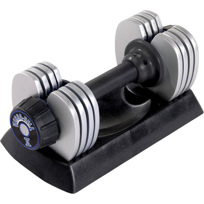 Stamina Versa-Bell II 50lb Pair Adjustable Dumbbells | 10-50 lb 9-in-1 | Home Gym & Strength Training | 16 x 7.5 x 6.75 in | Model 05-2150P