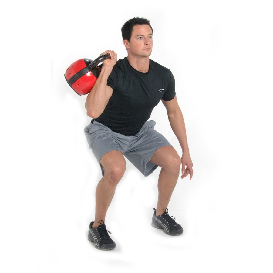 Stamina Adjustable Kettle Versa-Bell 36lb | 16-36 lb 6-in-1 | Home Gym & Kettlebell Training | 9 x 9 x 11 in | Model 05-3036
