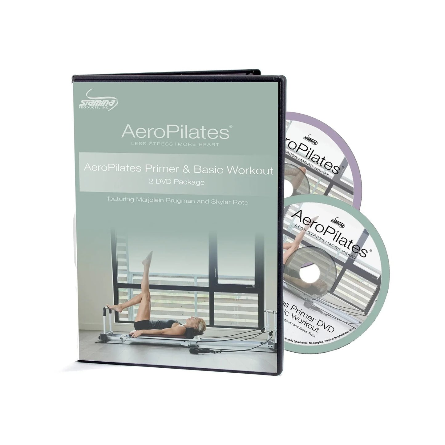 Stamina AeroPilates Primer & Basic Workout (2 Pack) DVD | Beginner Pilates Reformer Exercises | Home Fitness | Model 05-9132D