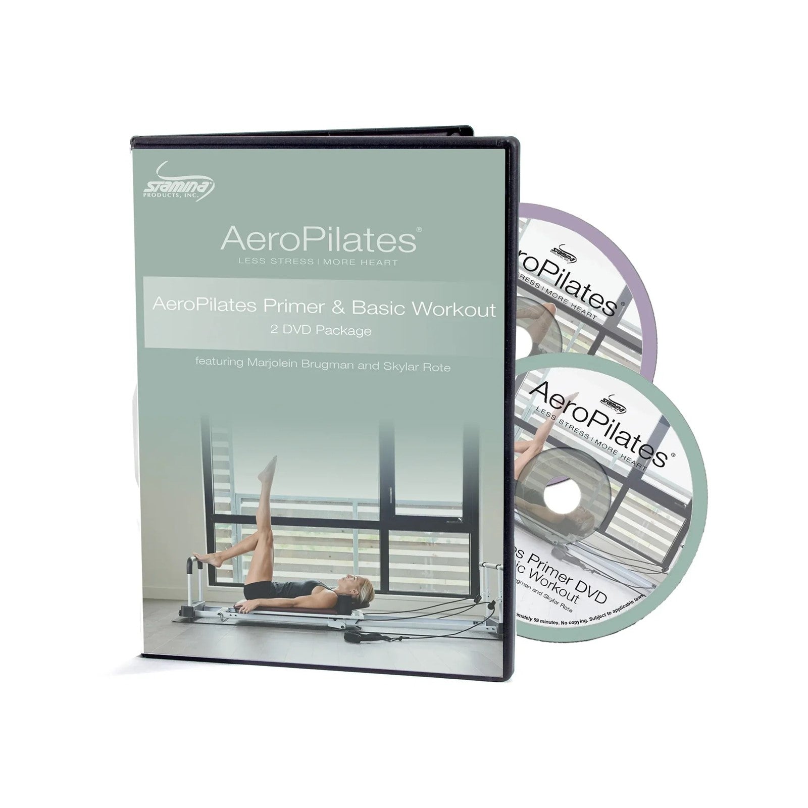 Stamina AeroPilates Primer & Basic Workout (2 Pack) DVD | Beginner Pilates Reformer Exercises | Home Fitness | Model 05-9132D