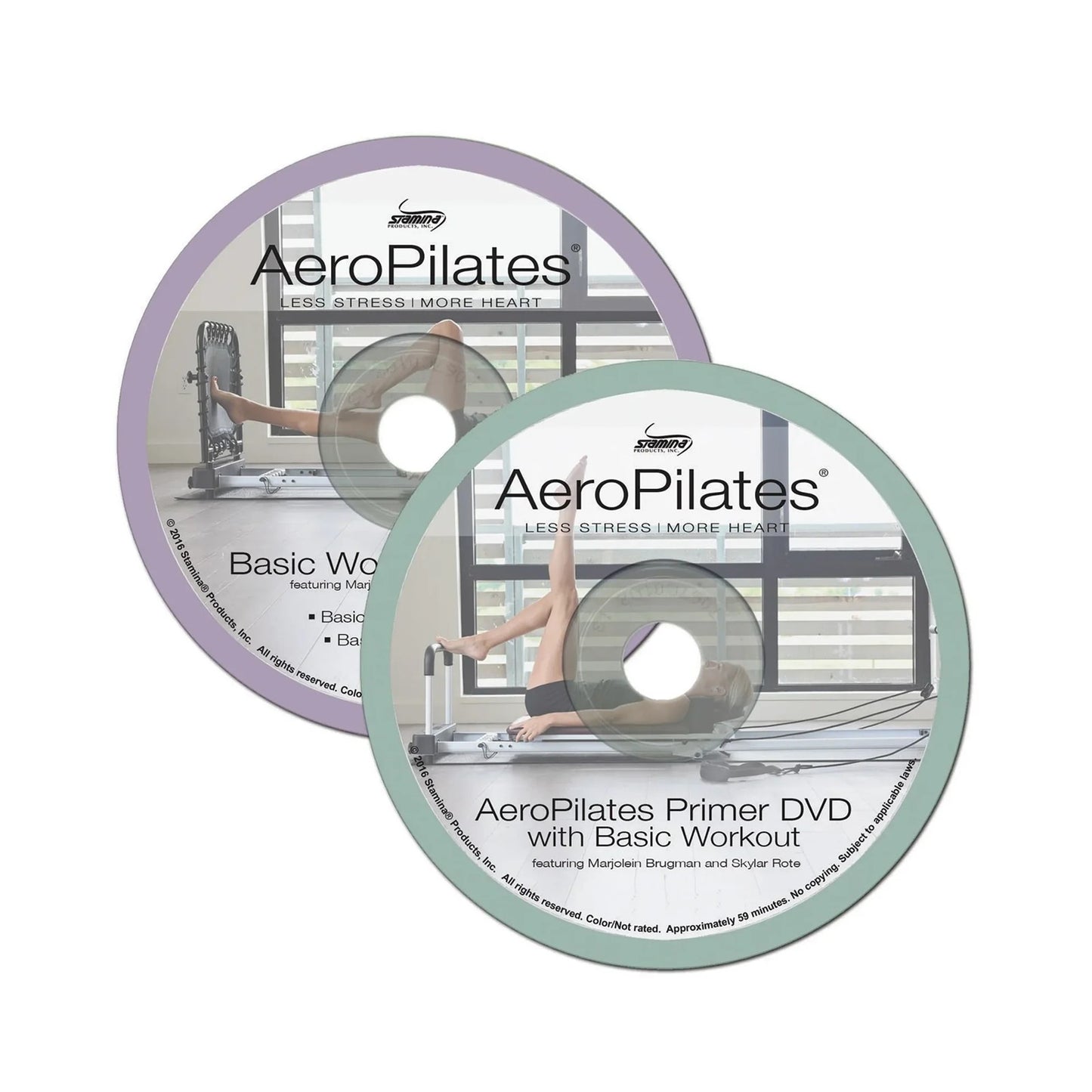 Stamina AeroPilates Primer & Basic Workout (2 Pack) DVD | Beginner Pilates Reformer Exercises | Home Fitness | Model 05-9132D