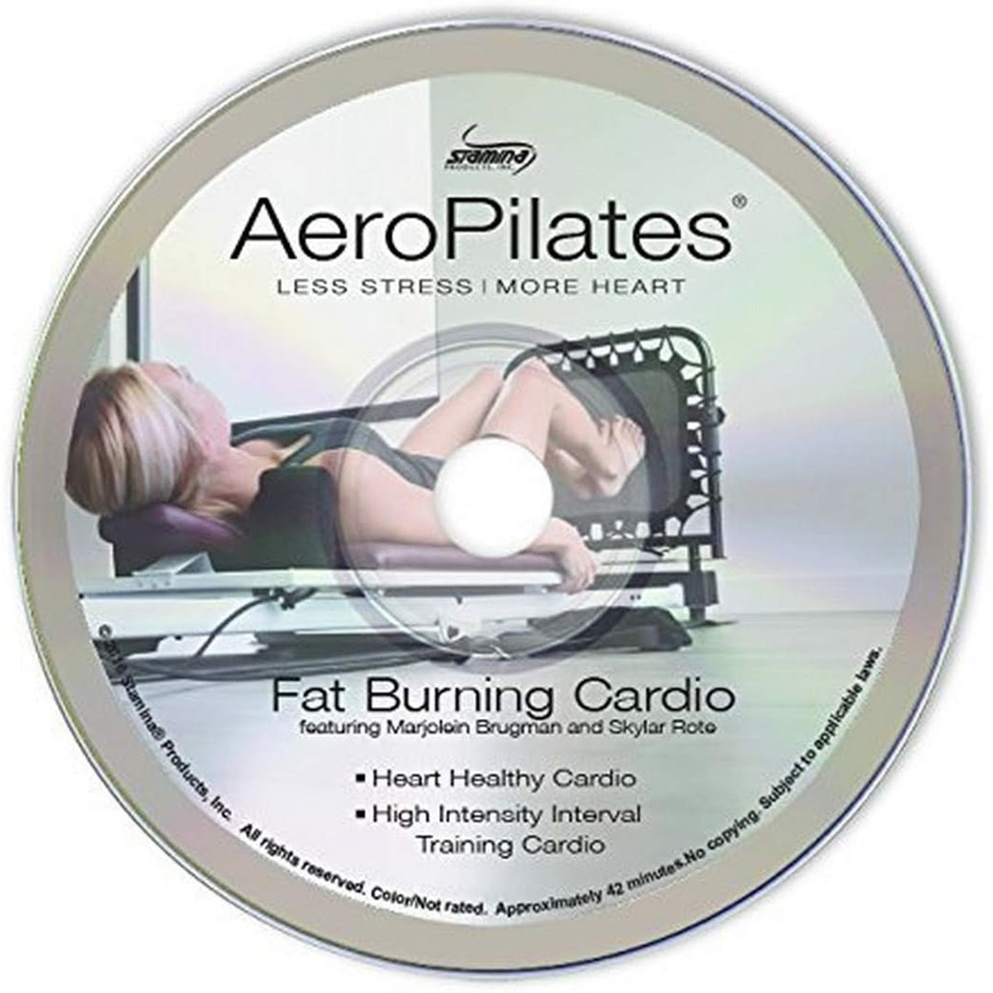 Stamina AeroPilates Fat Burning Cardio DVD | High-Energy Cardio Workout for AeroPilates Reformers | Home Fitness | Model 05-9134D