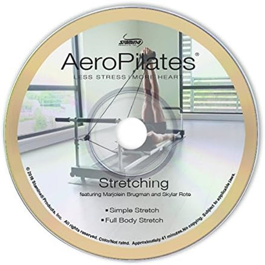 Stamina AeroPilates Stretching DVD | 2 Workouts for Flexibility & Mobility | Use with AeroPilates Reformer | Model 05-9136D