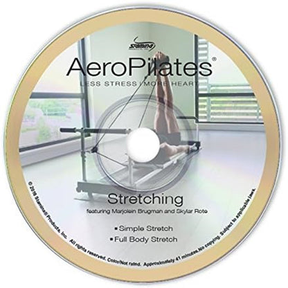 Stamina AeroPilates Stretching DVD | 2 Workouts for Flexibility & Mobility | Use with AeroPilates Reformer | Model 05-9136D