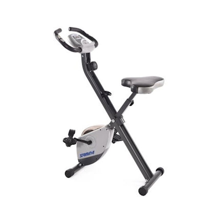 Stamina Folding Exercise Bike 182 | 8-Level Magnetic Resistance | Home Gym Cardio | 15 x 8 x 46.5 in | Model 15-0182