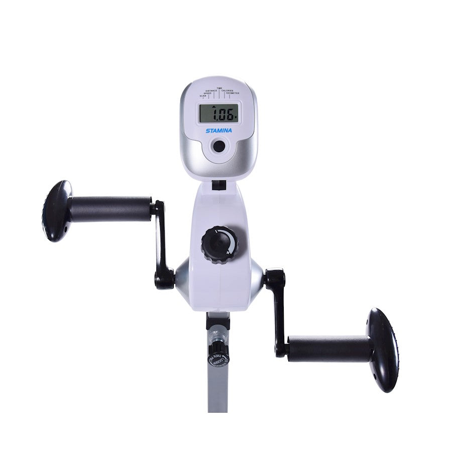 Stamina Seated Upper Body Exercise Bike | Compact Cardio for Home Gym & Office | 38.5 x 22.75 x 52.5 in | Model 15-0301