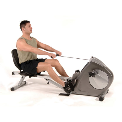 Stamina Deluxe Conversion II Recumbent Bike/Rower | 2-in-1 Magnetic Resistance Fitness Machine | Full Body Home Workout for Living | Model 15-9003