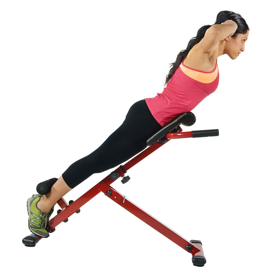 Stamina X Hyper Bench | Adjustable Core & Back Strength Trainer | Home Gym & Fitness Studio | 17 x 25 x 6 in | Model 20-2015