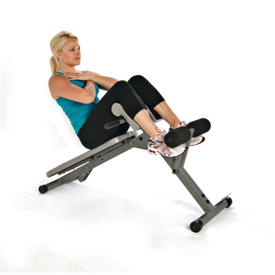 Stamina Ab/Hyper Bench | 4-Level Adjustable Core & Back Trainer | Home Gym & Fitness Studio | 56 x 27 x 35 in | Model 20-2021
