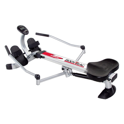 Stamina Body Trac Glider 1050 Rowing Machine | Compact Steel Frame with Hydraulic Resistance | Home Gym & Small Spaces | 23.5 x 46 in | Model 35-1050