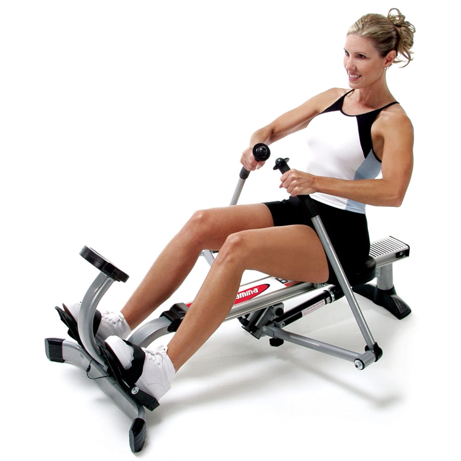 Stamina Body Trac Glider 1050 Rowing Machine | Compact Steel Frame with Hydraulic Resistance | Home Gym & Small Spaces | 23.5 x 46 in | Model 35-1050
