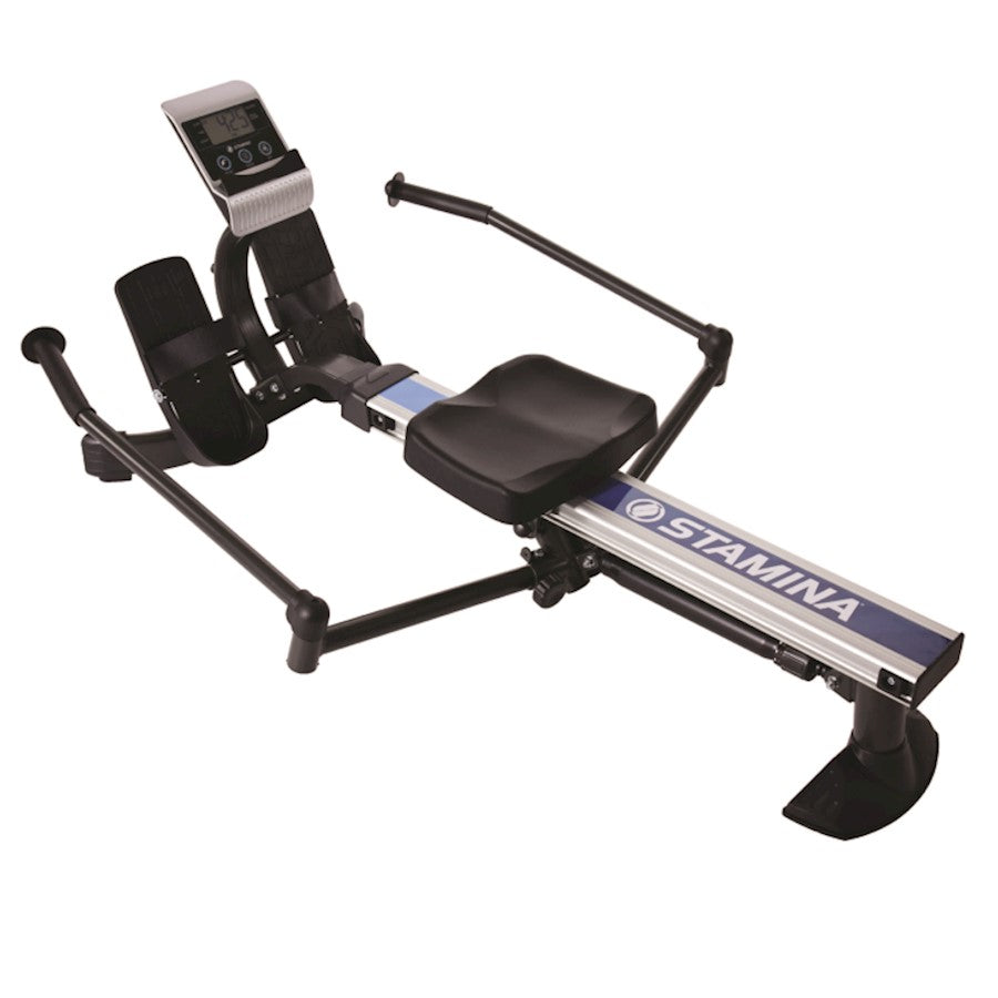 Stamina BodyTrac Glider 1052 Rowing Machine | Full-Motion Steel Frame with Hydraulic Resistance | Home Gym & Small Spaces | Model 35-1052