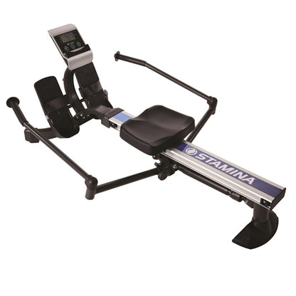 Stamina BodyTrac Glider 1052 Rowing Machine | Full-Motion Steel Frame with Hydraulic Resistance | Home Gym & Small Spaces | Model 35-1052