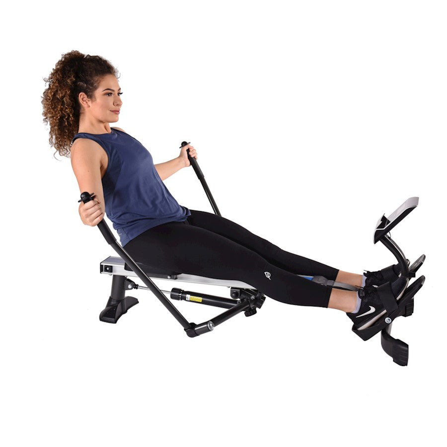 Stamina BodyTrac Glider 1052 Rowing Machine | Full-Motion Steel Frame with Hydraulic Resistance | Home Gym & Small Spaces | Model 35-1052