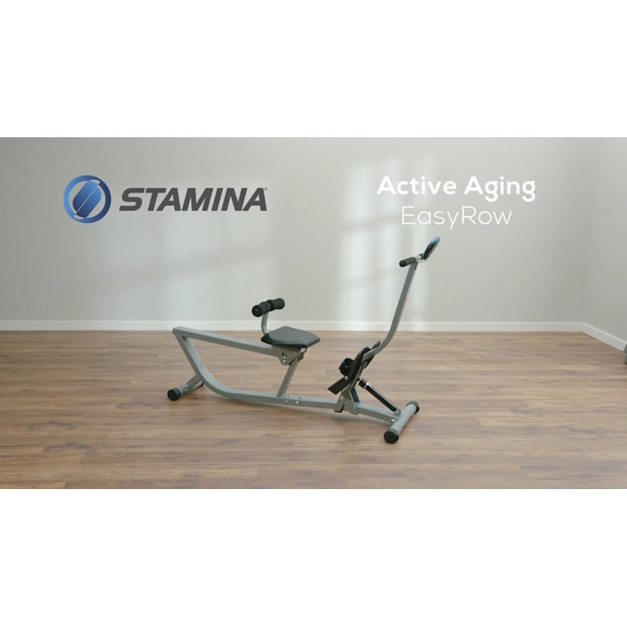 Stamina Active Aging Easyrow Rowing Machine | Step-Thru Design, Hydraulic Resistance | Home Cardio & Strength for Seniors | Model 35-1315