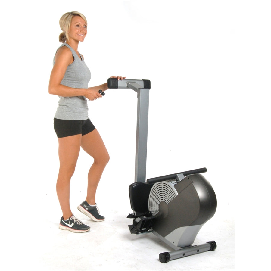 Stamina Air Rower | Wind Resistance, Foldable Steel Frame | Home Cardio & Full Body Workout | 77 x 18 x 22 in | Model 35-1399