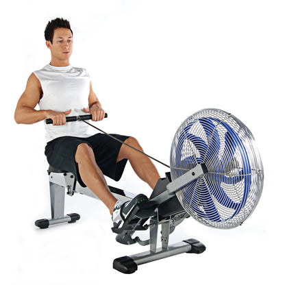 Stamina ATS Air Rower 1405 | Wind Resistance Rowing Machine with Monitor for Home Cardio & Full Body Workout | Folds for Storage | Model 35-1405