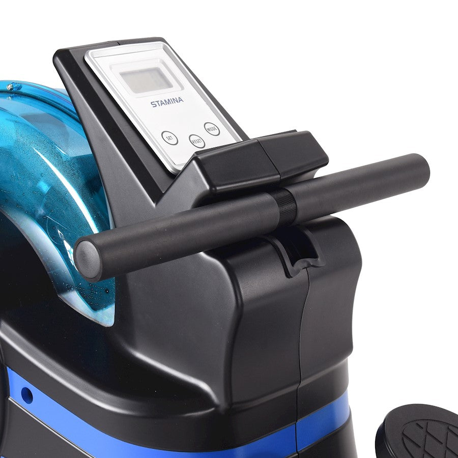 Stamina Wave Water Rower 1435 | Water Resistance Rowing Machine | Home Gym & Cardio | 76 x 20 x 21 in | Model 35-1435