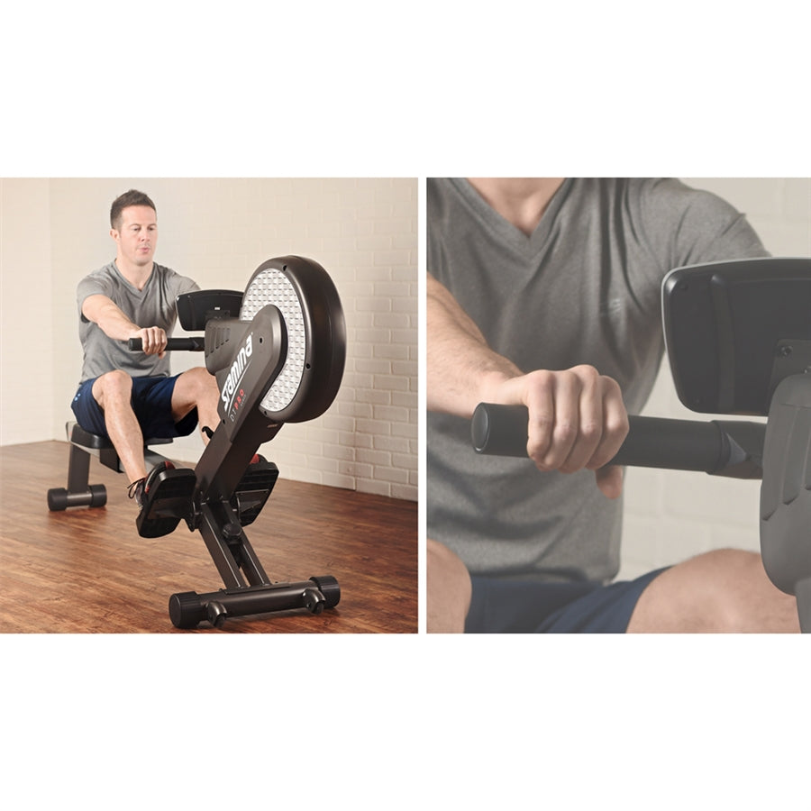 Stamina DT Pro Rower | Dual Resistance Magnetic & Air Home Rowing Machine | Full Body Cardio | Model 35-1485