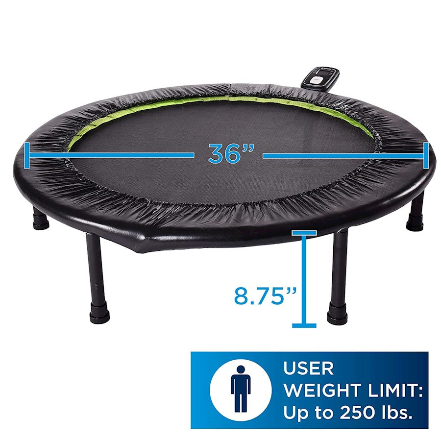 Stamina Fitness 36in Round Trampoline | Steel Frame | Home Cardio & Rebounding | 36 x 36 x 8.5 in | Model 35-1635A