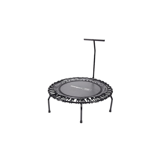 Stamina JumpSport 120 Home Fitness Trampoline | 30.5in Low-Impact Cardio Rebounder with Handlebar & 36 Resistance Bands | Home Gym | Model 35-1820